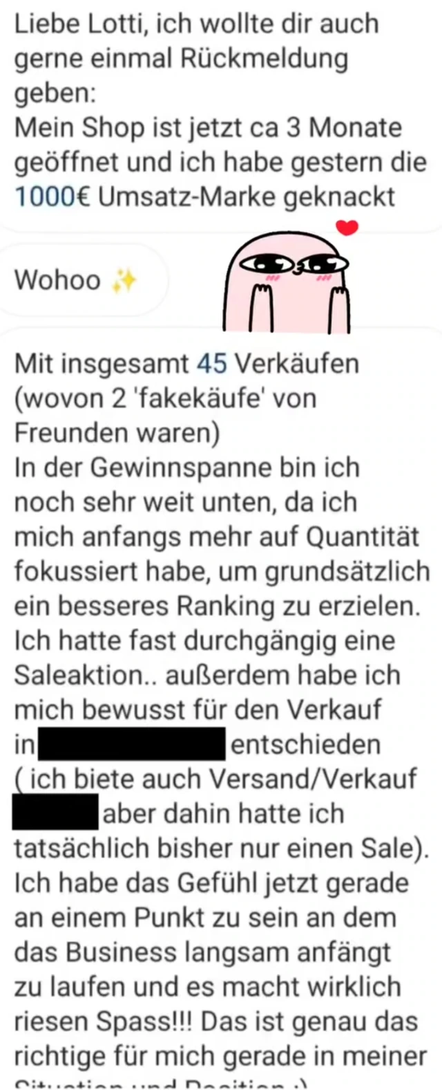 Erfahrungsbericht aus Lottis Community