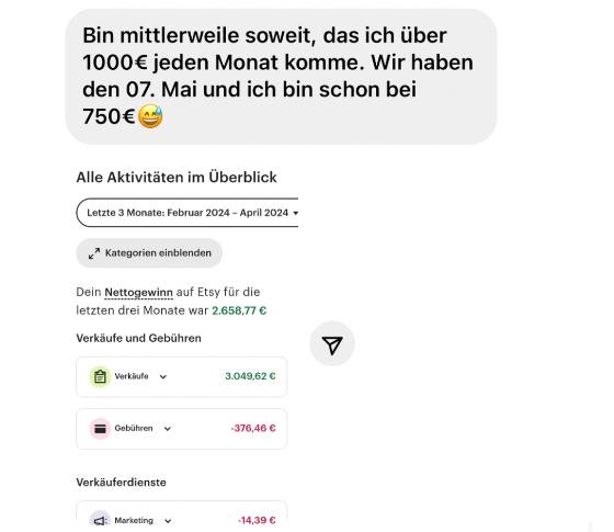 Erfahrungsbericht einer Teilnehmerin – Screenshot einer Nachricht