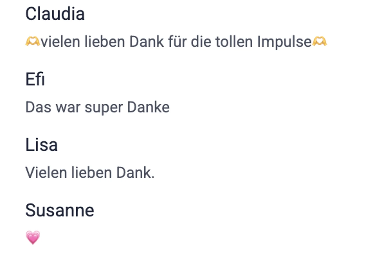 Nachricht aus dem Live-Chat