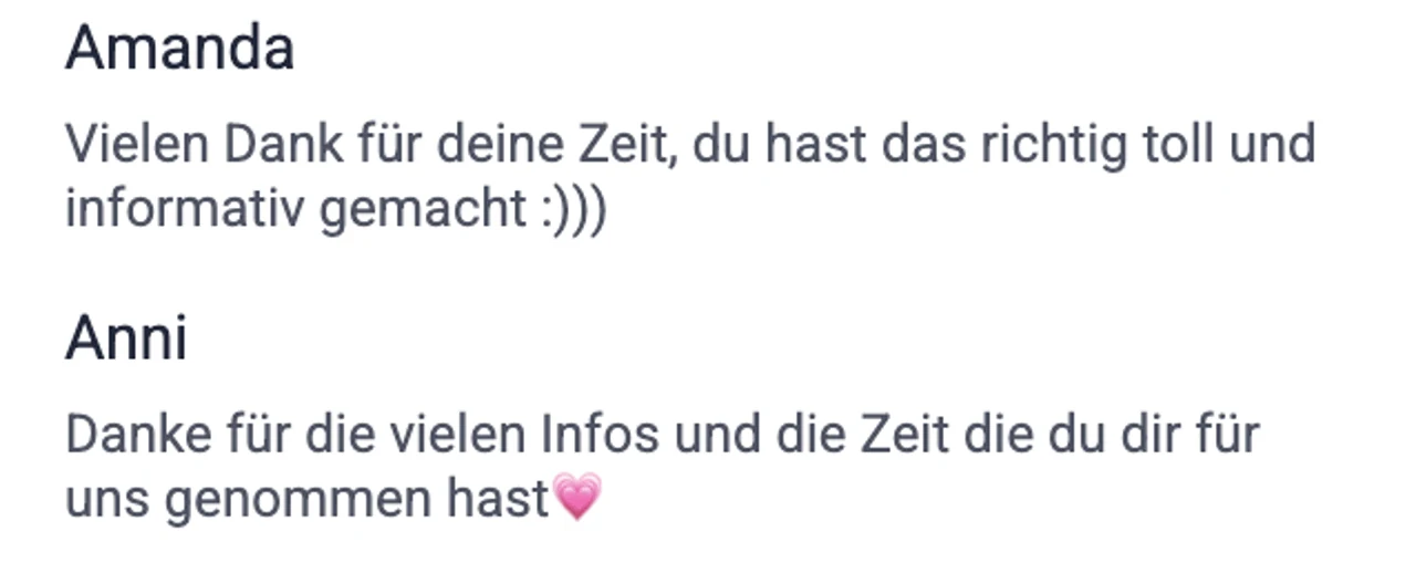 Nachricht aus dem Live-Chat