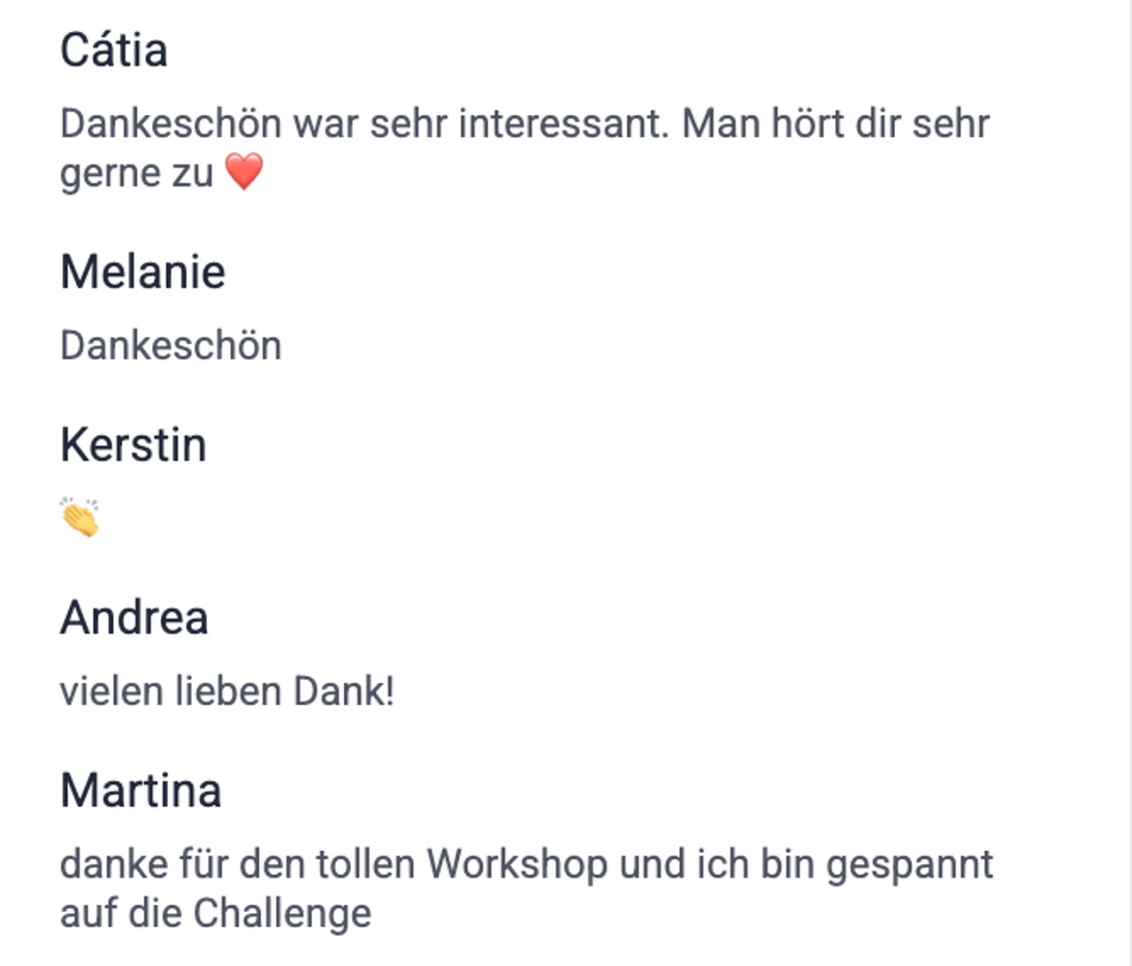 Nachricht aus dem Live-Chat