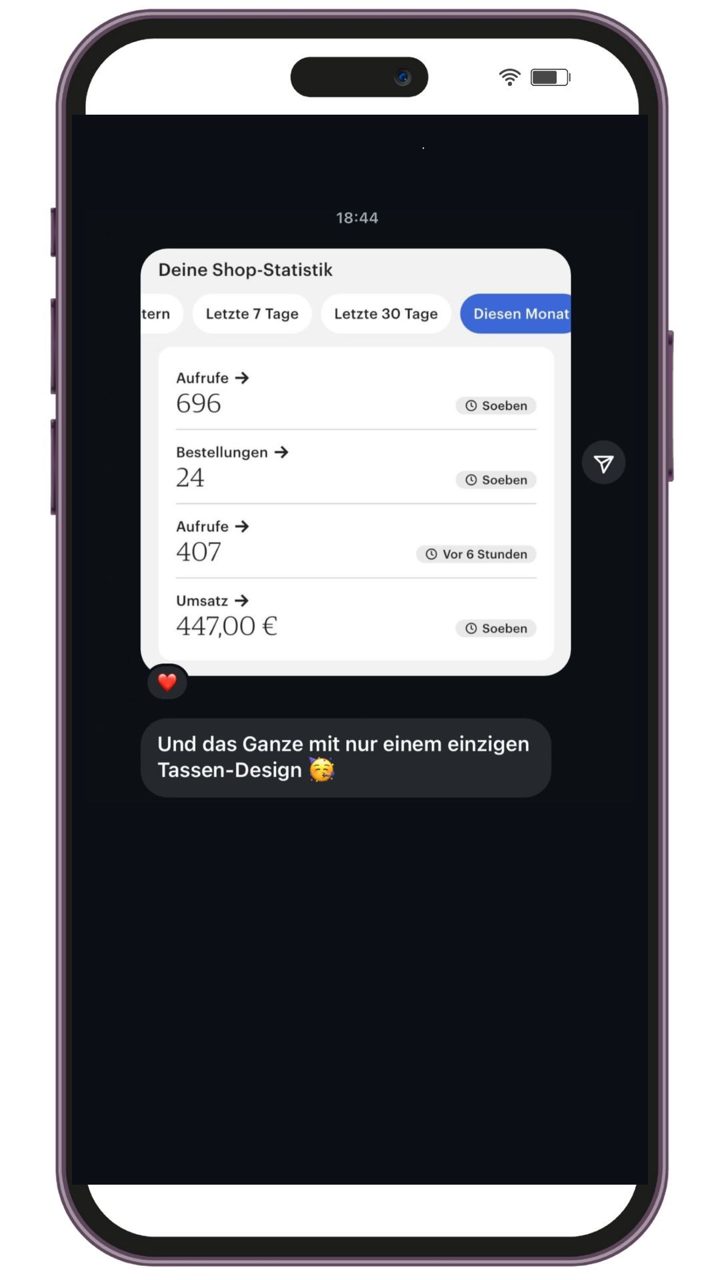 Nachricht an Lotti: Ein Tassen-Design macht 447 €