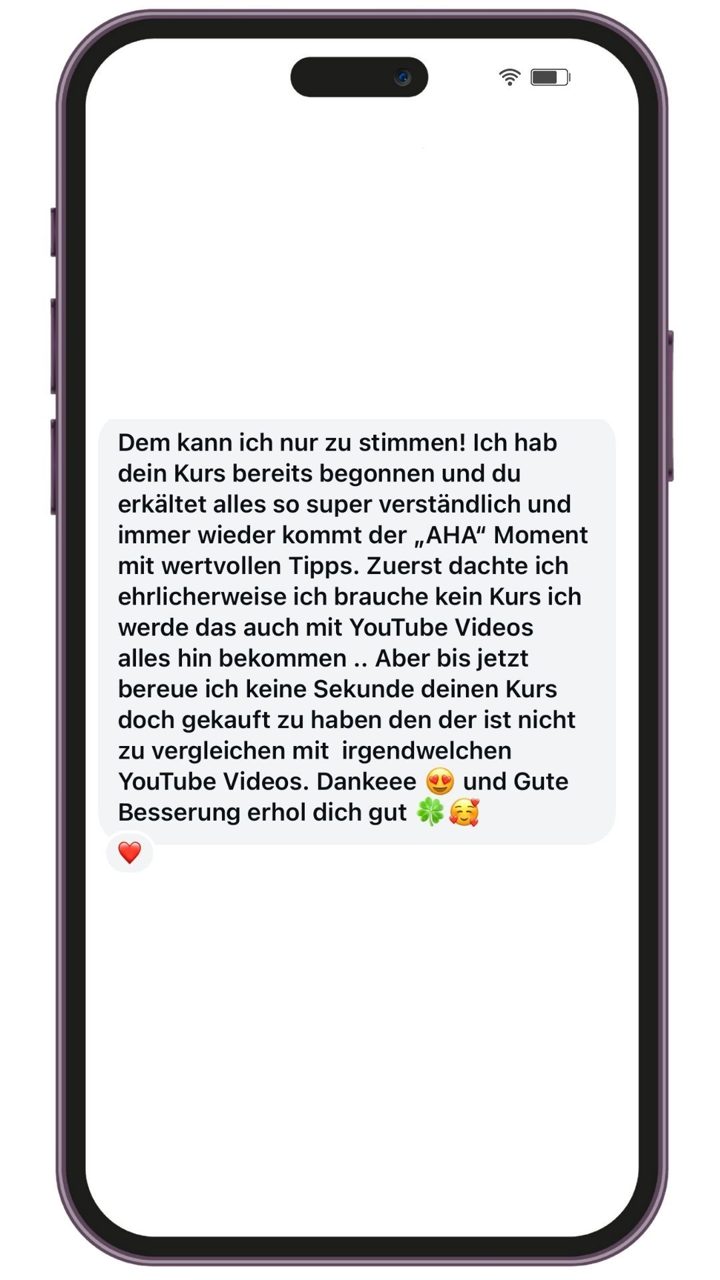 Nachricht an Lotti: Mit YouTube-Videos nicht zu vergleichen