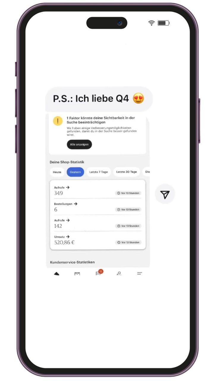 Nachricht an Lotti: 520 € pro Tag in Q4