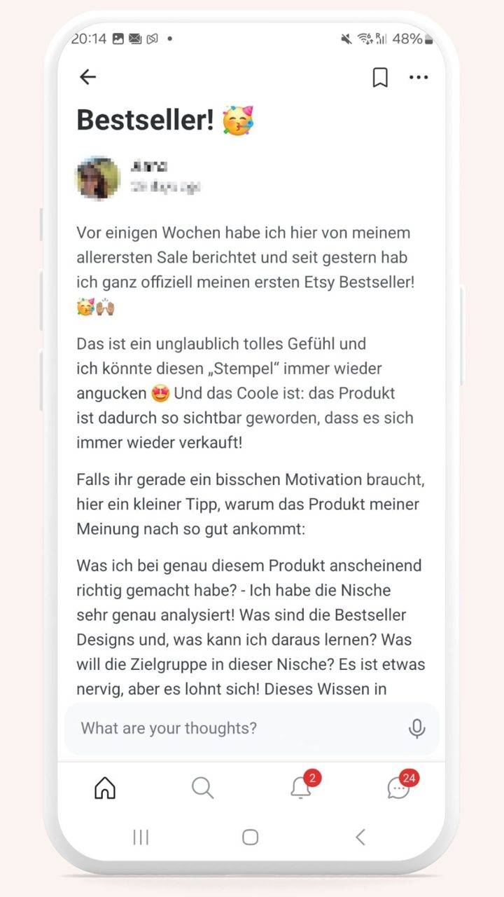 Community-Post: Bestseller! 🥳