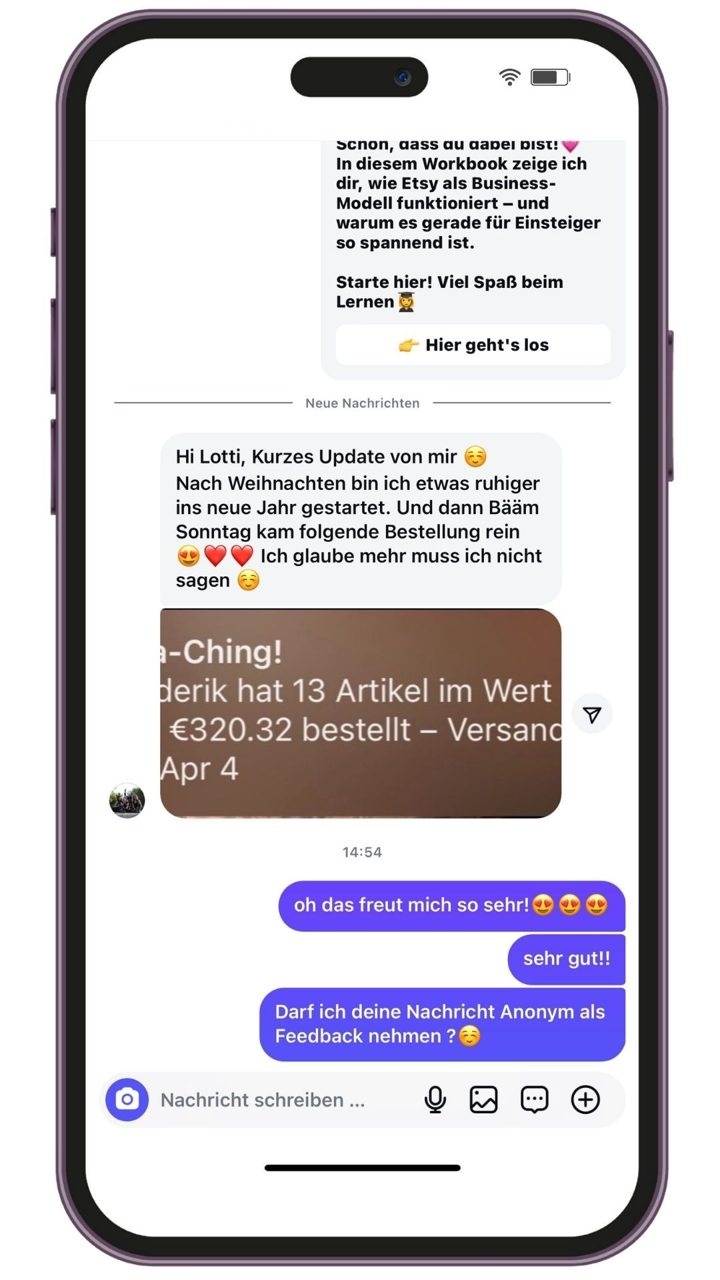 Nachricht an Lotti: 13 Artikel mit nur einer Bestellung