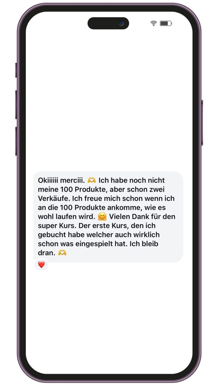 Nachricht an Lotti: Der erste Kurs, der auch Geld eingespielt hat
