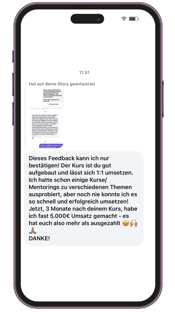 Nachricht an Lotti: Endlich kreativ austoben