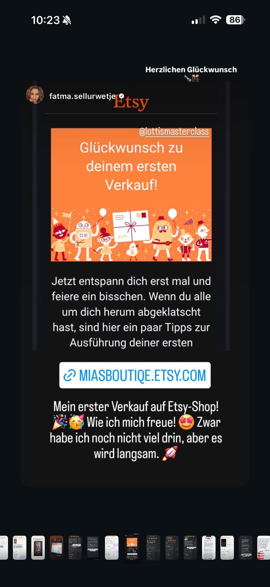 Der allererste Verkauf 🎉