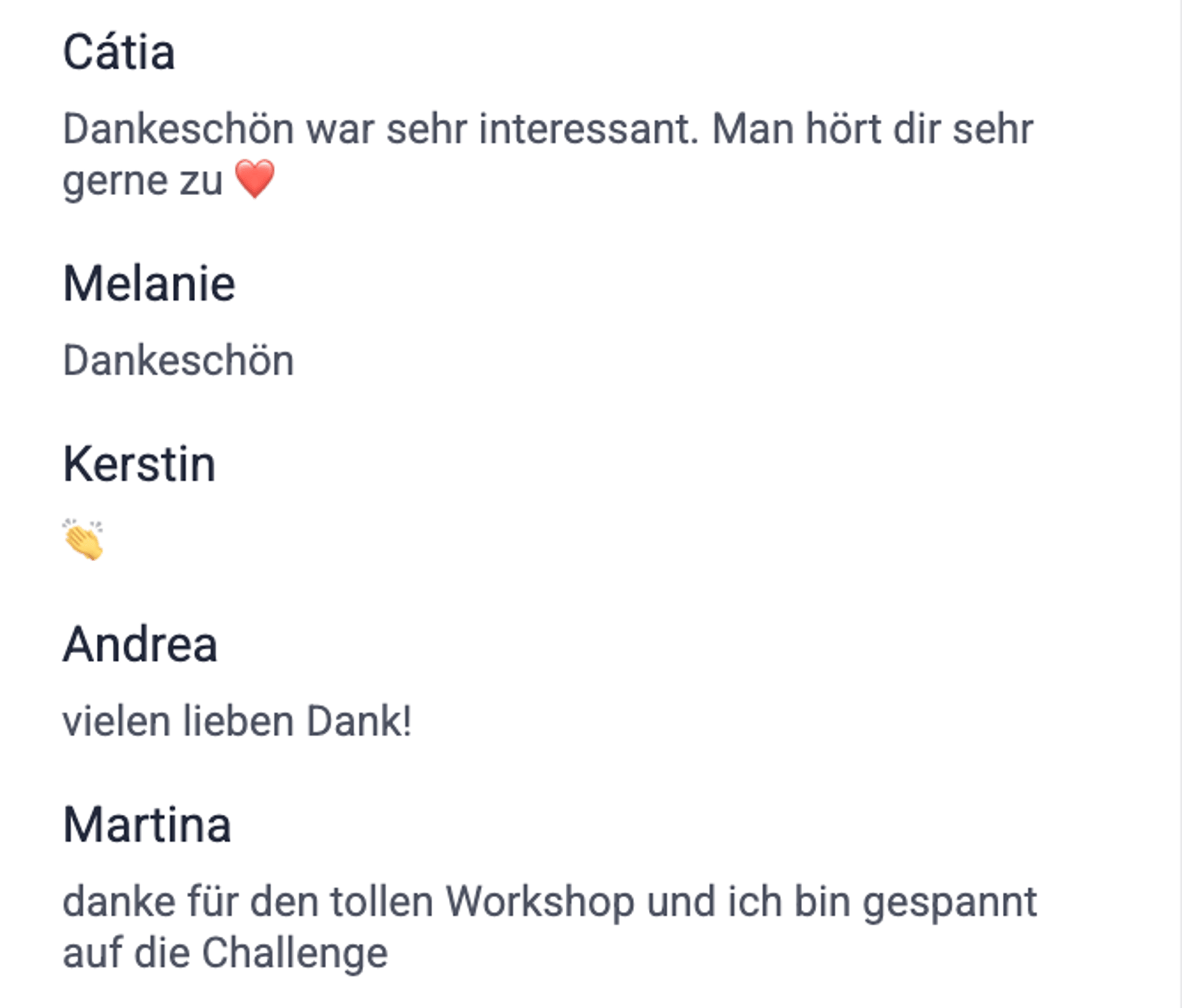 Workshop-Stimme Catia, Melanie & Kerstin