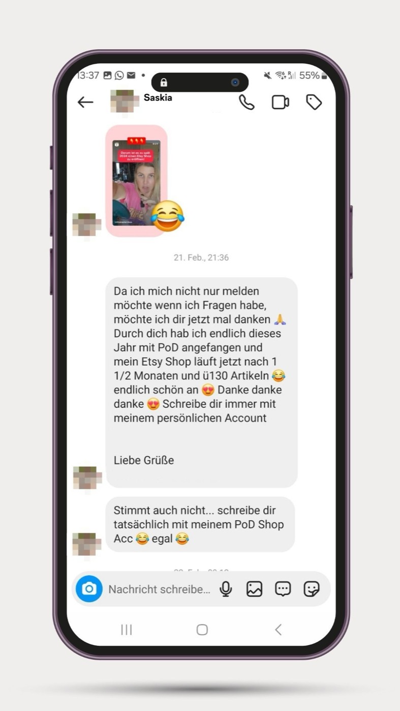 Nachricht von Saskia