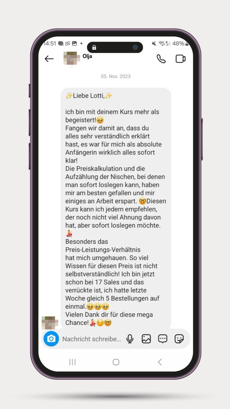 Nachricht von Olja