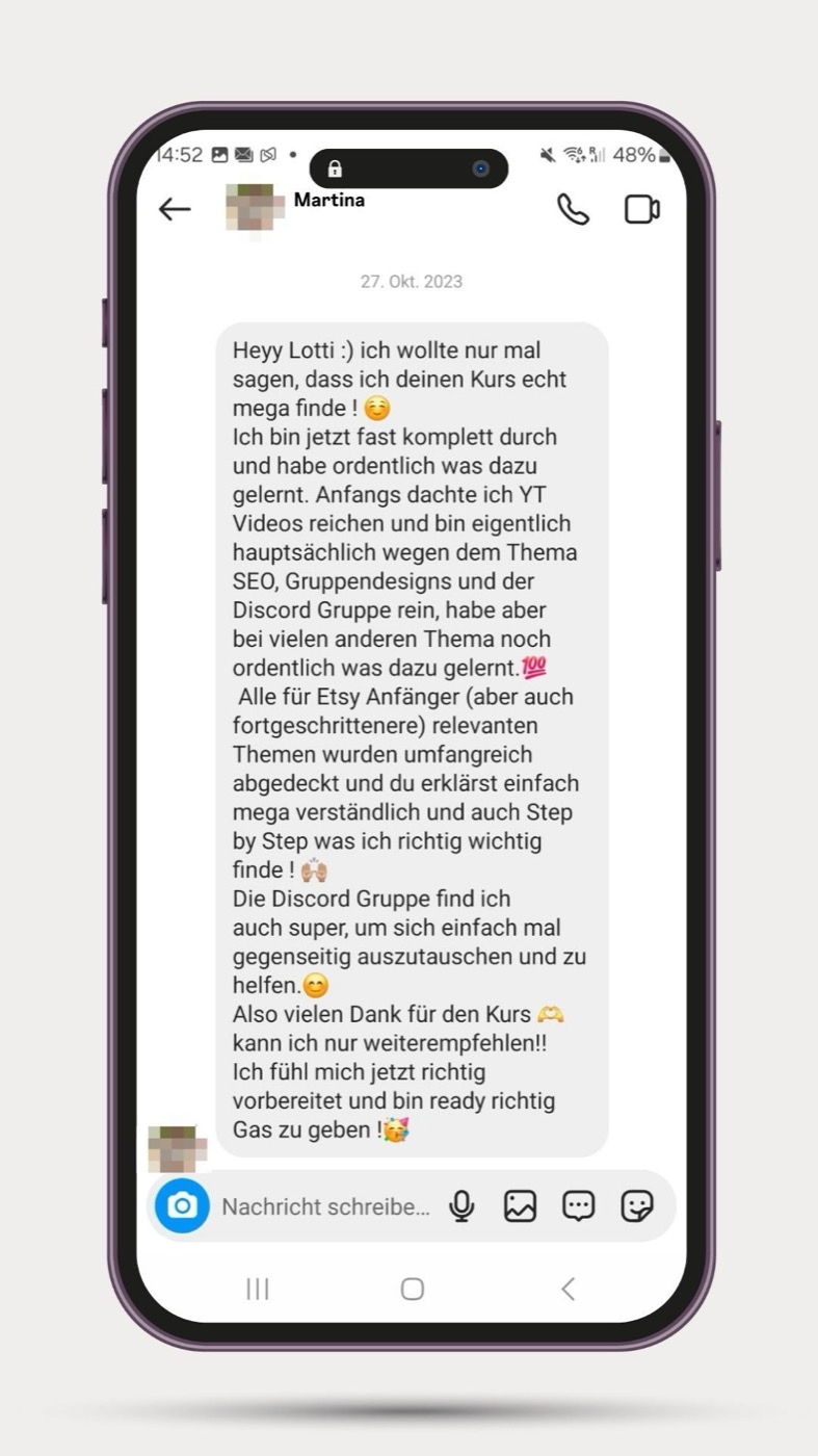 Nachricht von Martina
