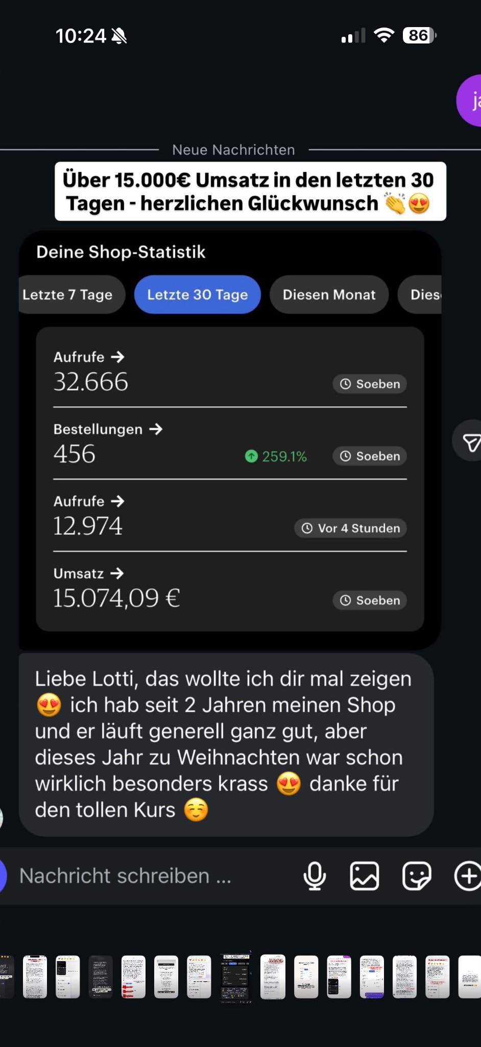 15.074 € in 30 Tagen